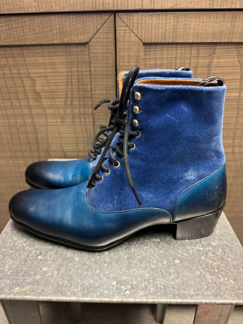 Fox & Fluevog Eugene Posh Lace-up Boots - Picture 2 of 7